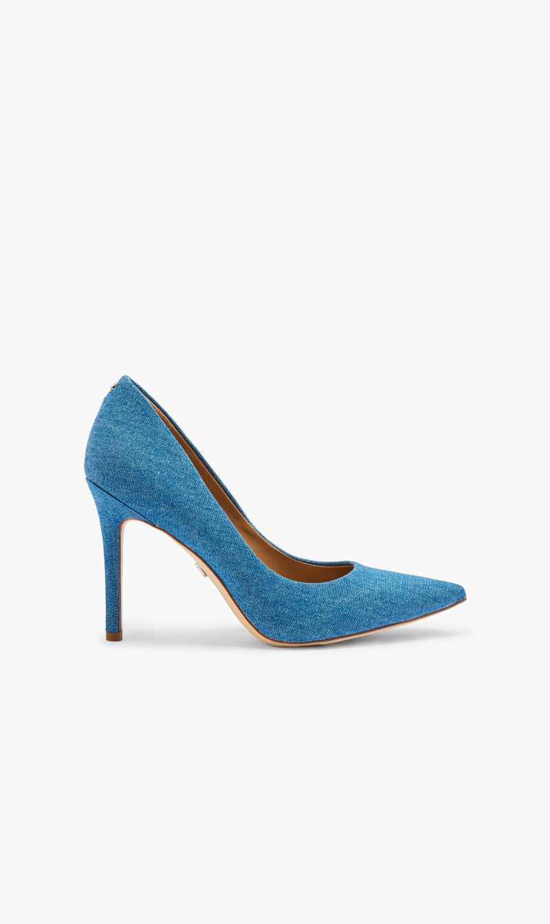 Sam Edelman Blue Hazel Patent Pumps for Women | The Deal Outlet