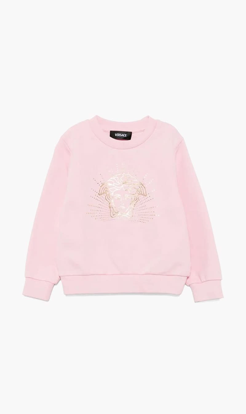Versace Pink Sweatshirt Fleece + Medusa Rays Print for Girls
Versace Pink Sweatshirt Fleece + Medusa Rays Print for Girls