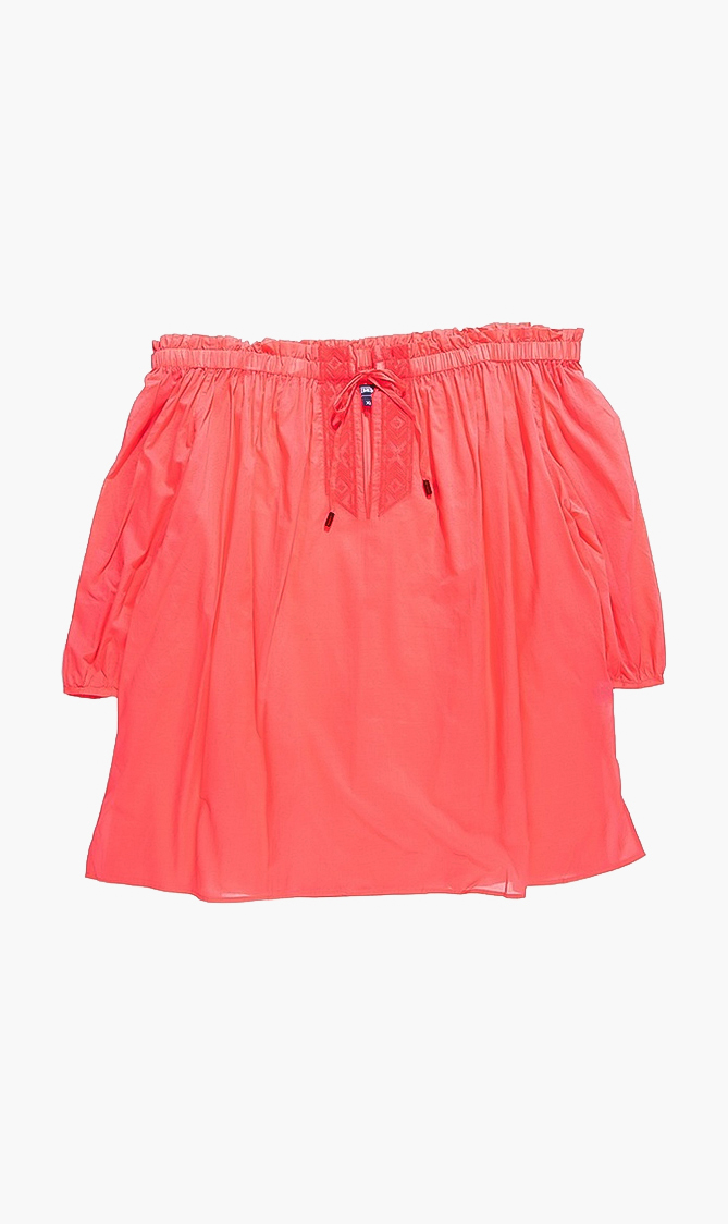 Fromy Off-shoulder Blouse, Pink