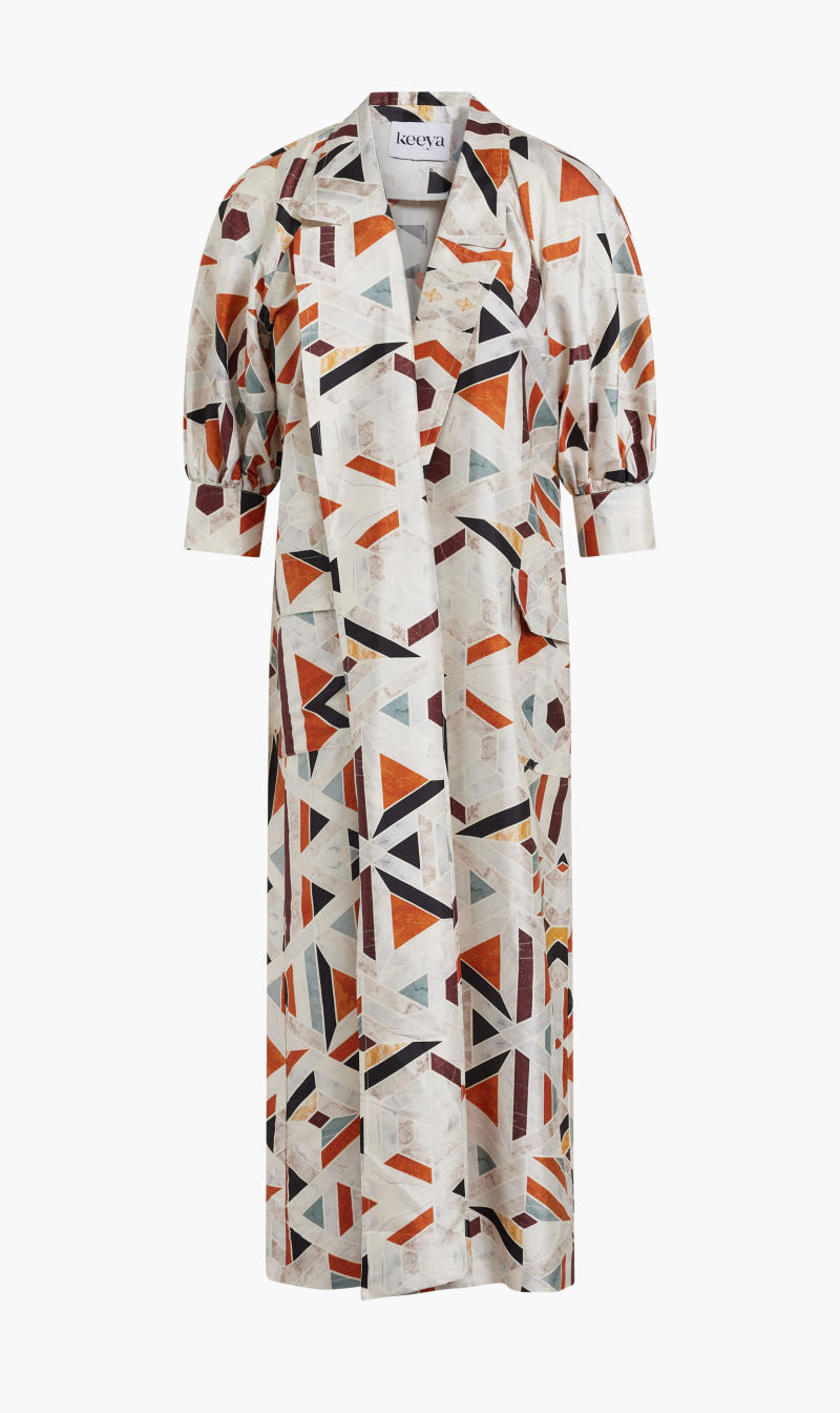 Keeya White Long Sleeve Caftan Jacket for Women | The Deal Outlet
