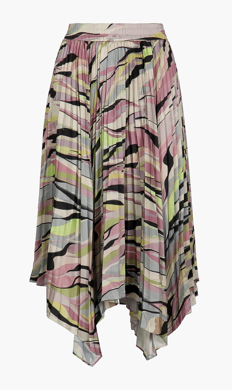 Pleated Midaxi Skirt