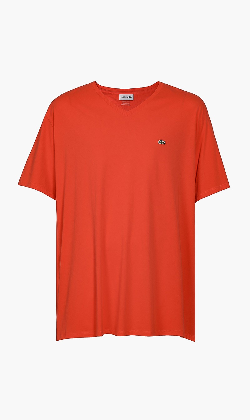 Lacoste Orange Regular Fit Tshirt for Men | The Deal Outlet