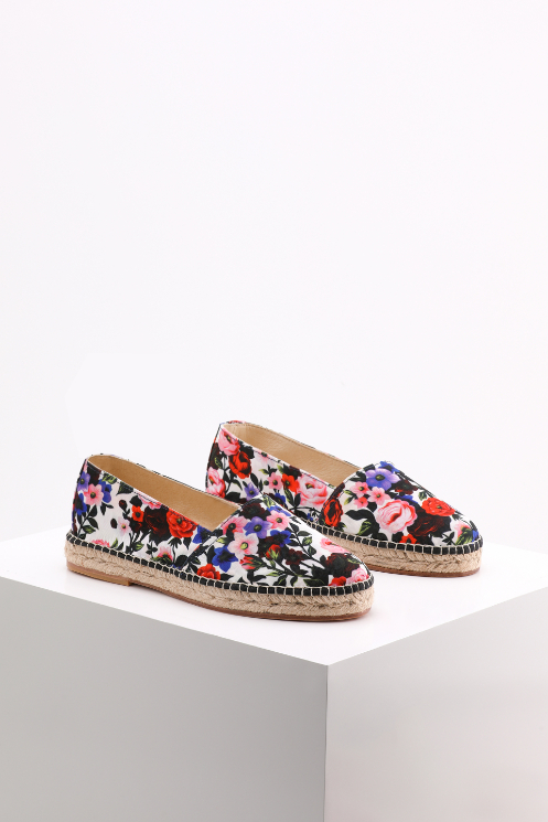Mary Katrantzou Cosmo Canvas Printed Espadrilles