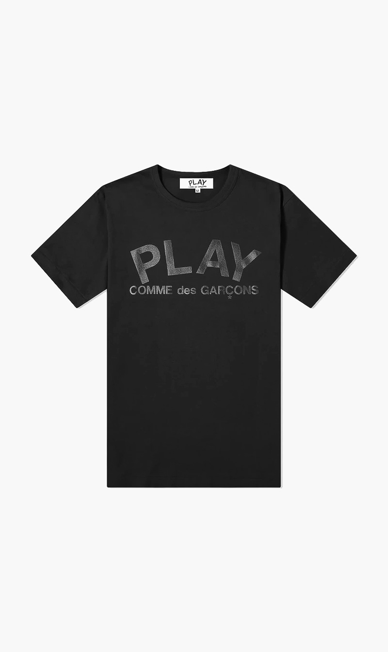 Reverse Logo Print T-shirt, Black 
Reverse Logo Print T-shirt, Black