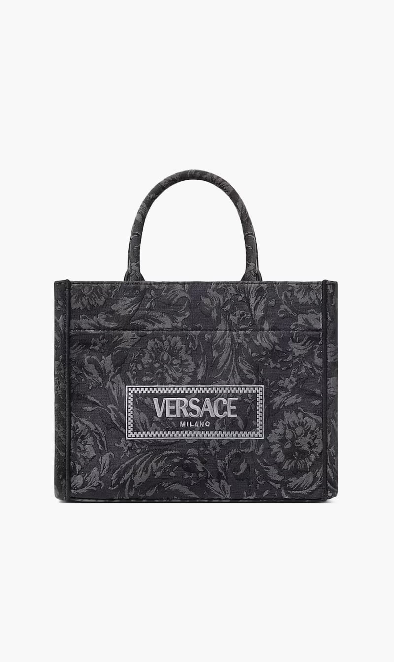Versace Black Barocco Athena Small Tote Bag for Women
Versace Black Barocco Athena Small Tote Bag for Women
