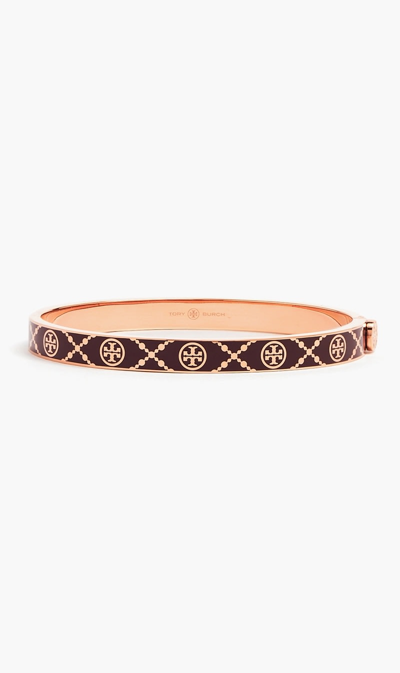Tory Burch Red T Monogram Hinge Bracelet for Women | The Deal Outlet
Tory Burch Red T Monogram Hinge Bracelet for Women | The Deal Outlet