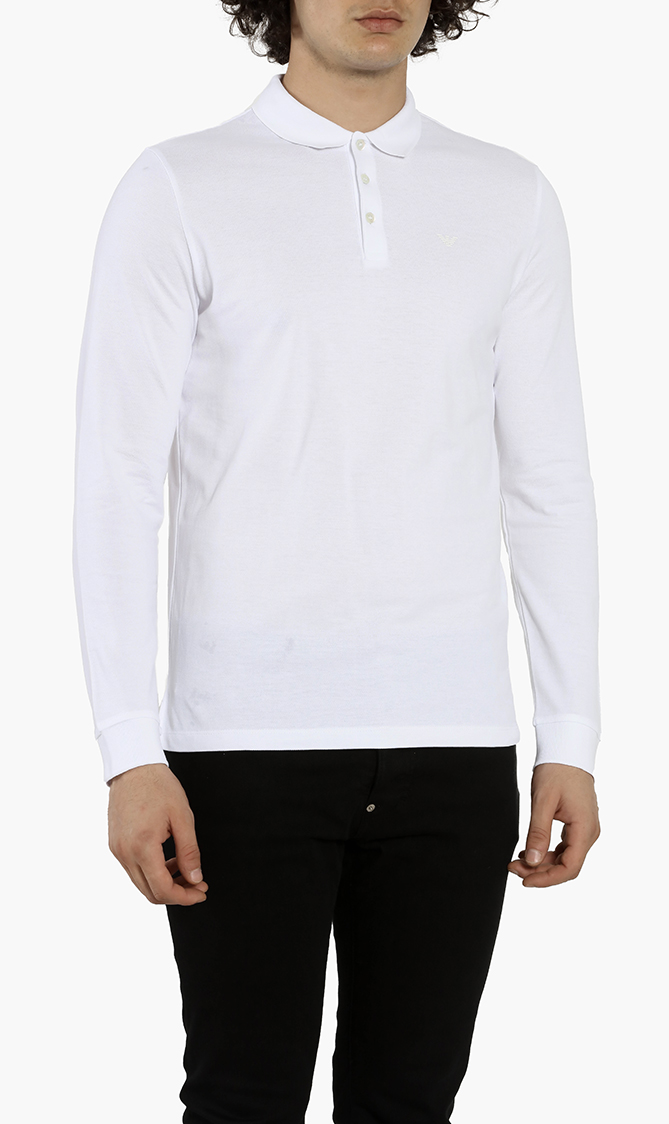 Emporio Armani Logo Long Sleeves Polo Shirt
Emporio Armani Logo Long Sleeves Polo Shirt