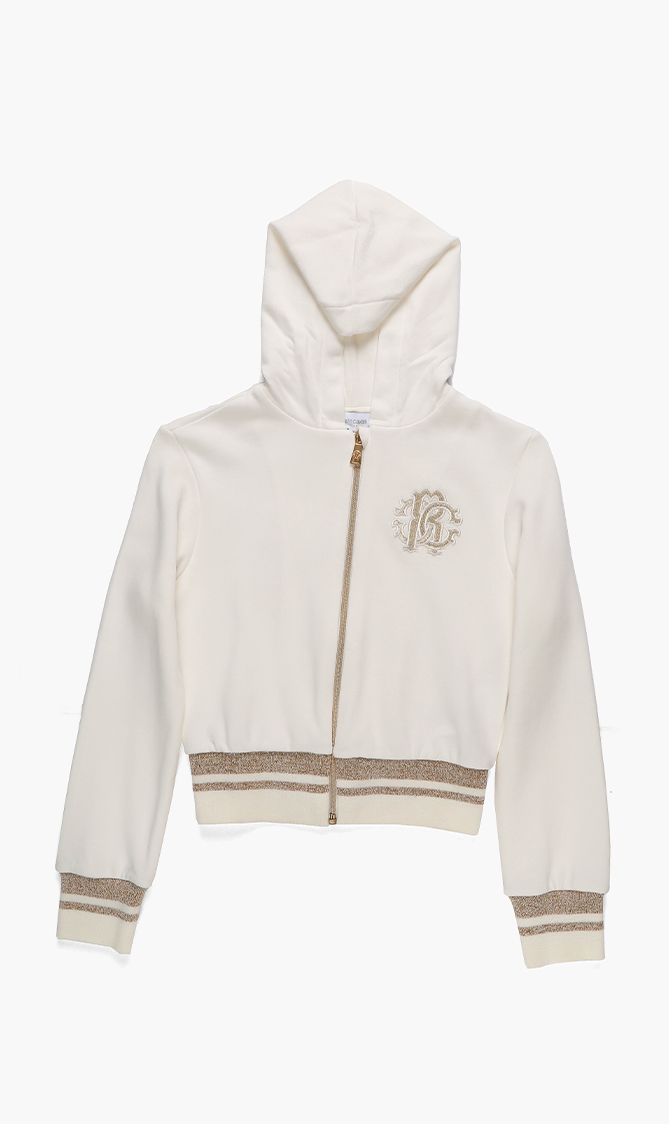 Monogram Logo Zipped Hoodie
