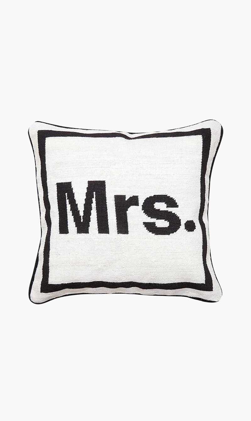 Jonathan Adler White Mrs Needlepoint Pillow | The Deal Outlet
Jonathan Adler White Mrs Needlepoint Pillow | The Deal Outlet