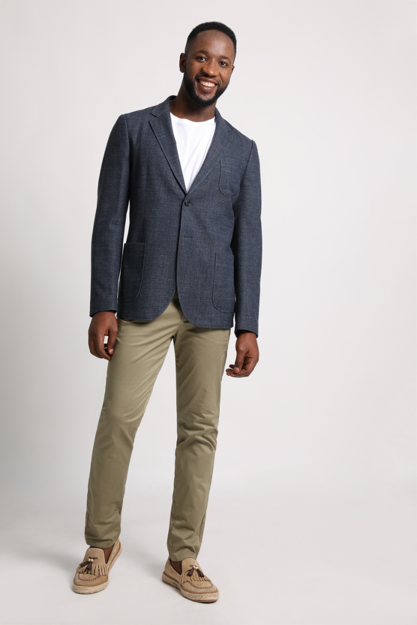 Lacoste Men's Wool Jacket With Flat Pockets