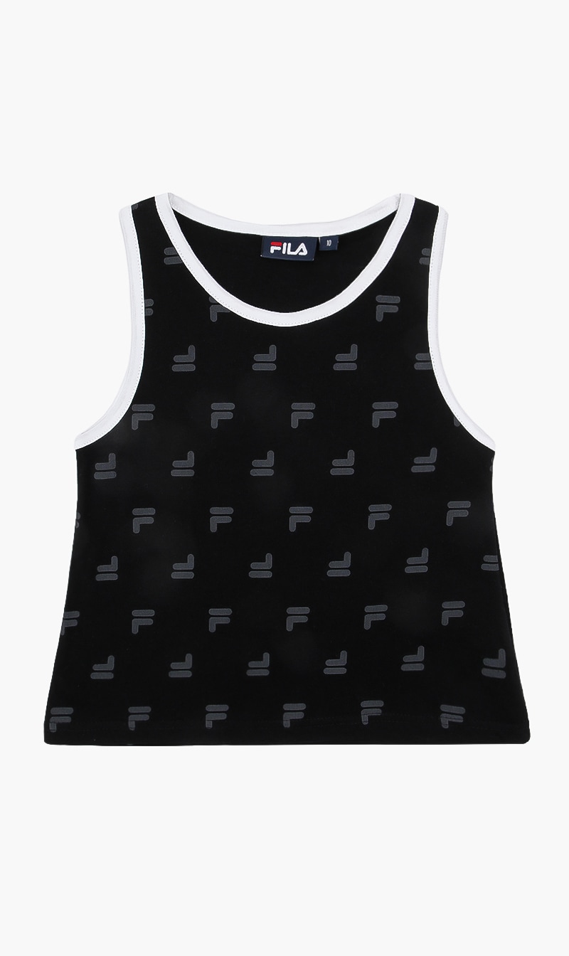 Fila Black Myka Tank Top for Girls | The Deal Outlet