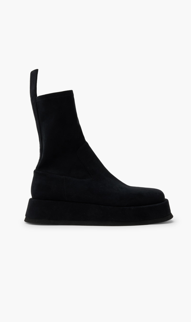 Giaborghini Black Flat Ankle Boot for Women | The Deal Outlet
