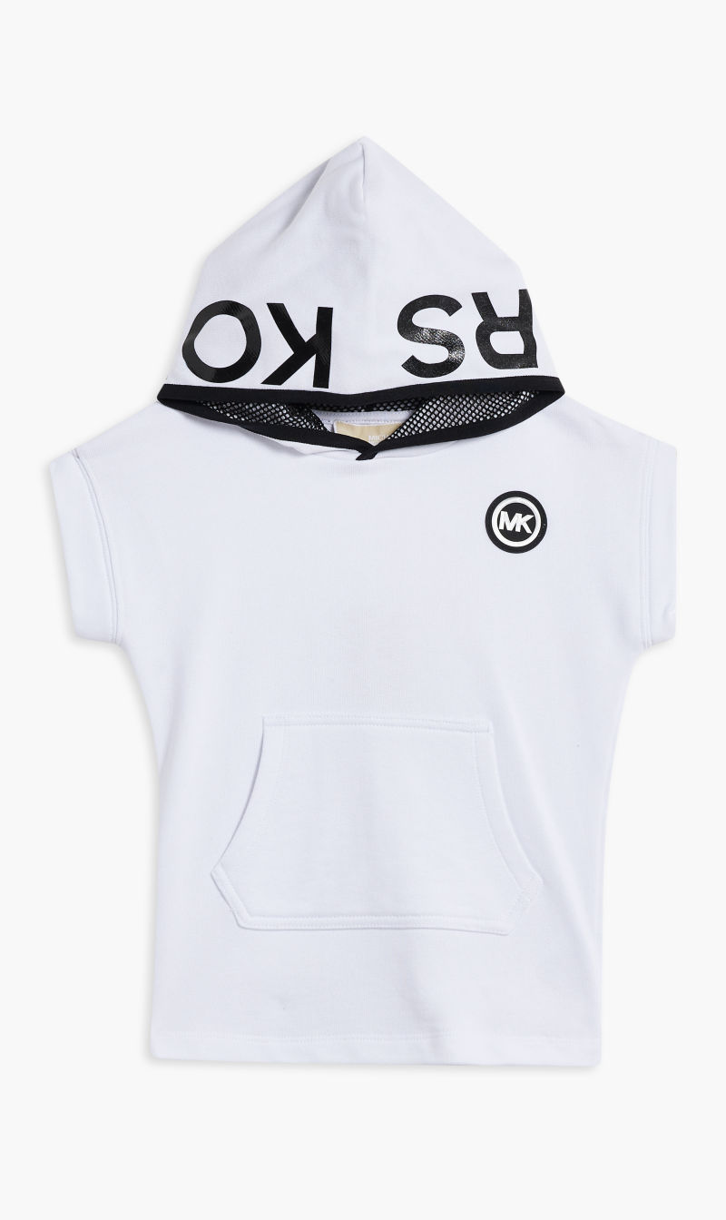 Michael Kors White Hooded Dress for Girls | The Deal Outlet