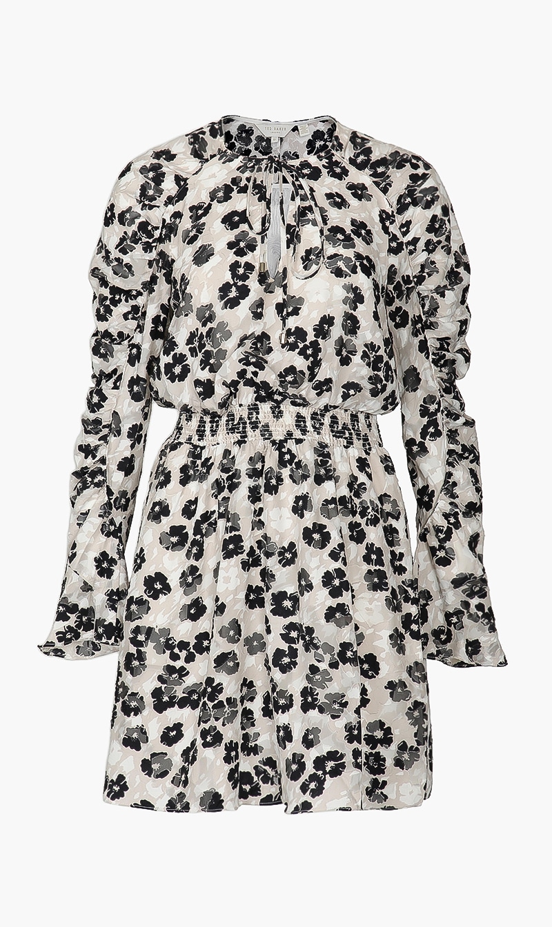 Ruched Detail Mini Dress