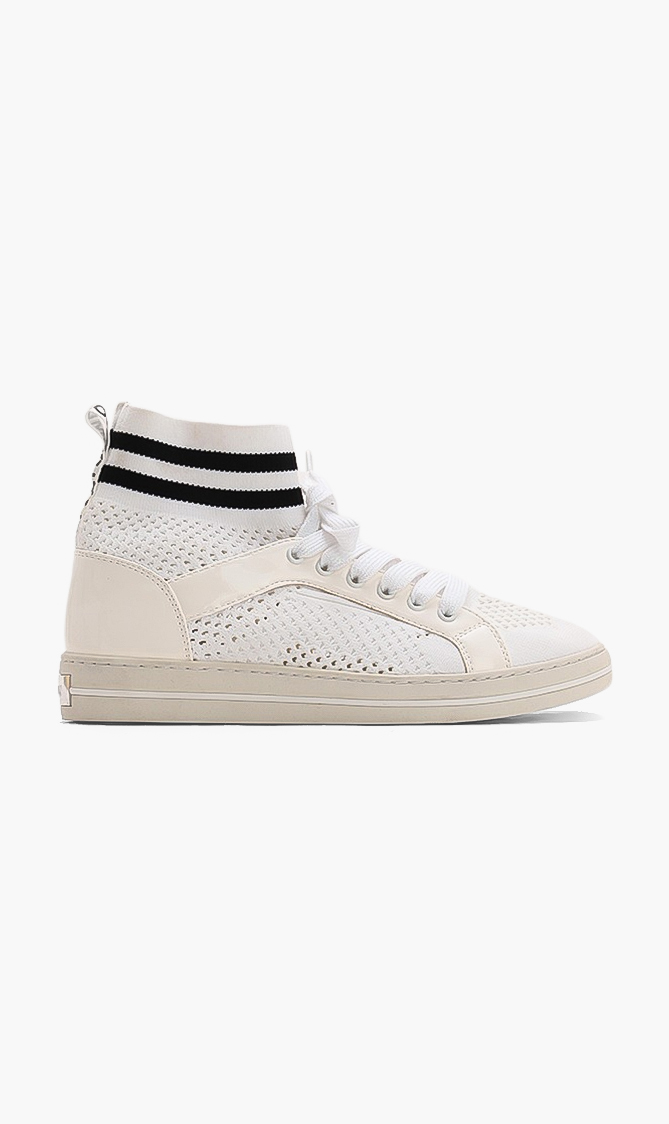 Slate Knit Hi-top Sneakers