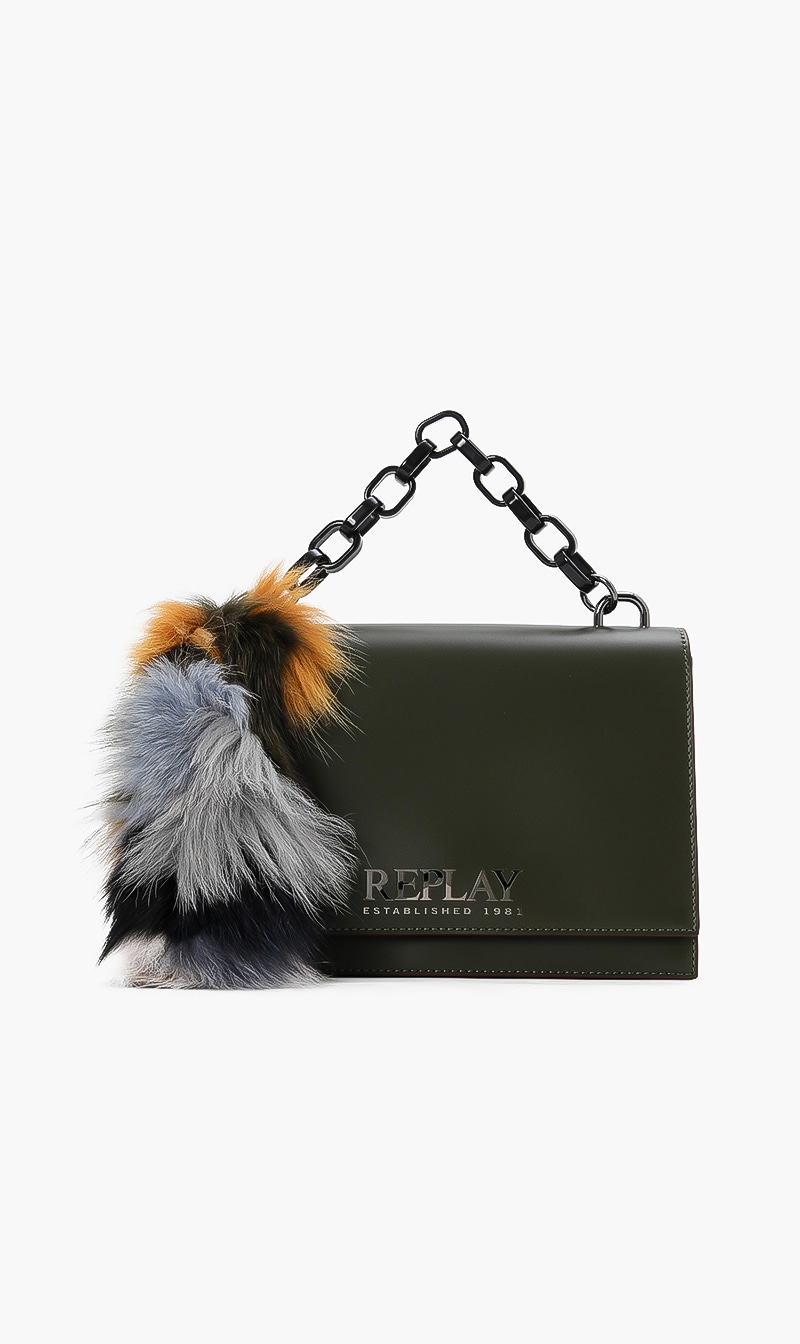 Replay Borsa Leather Crossbody Bag