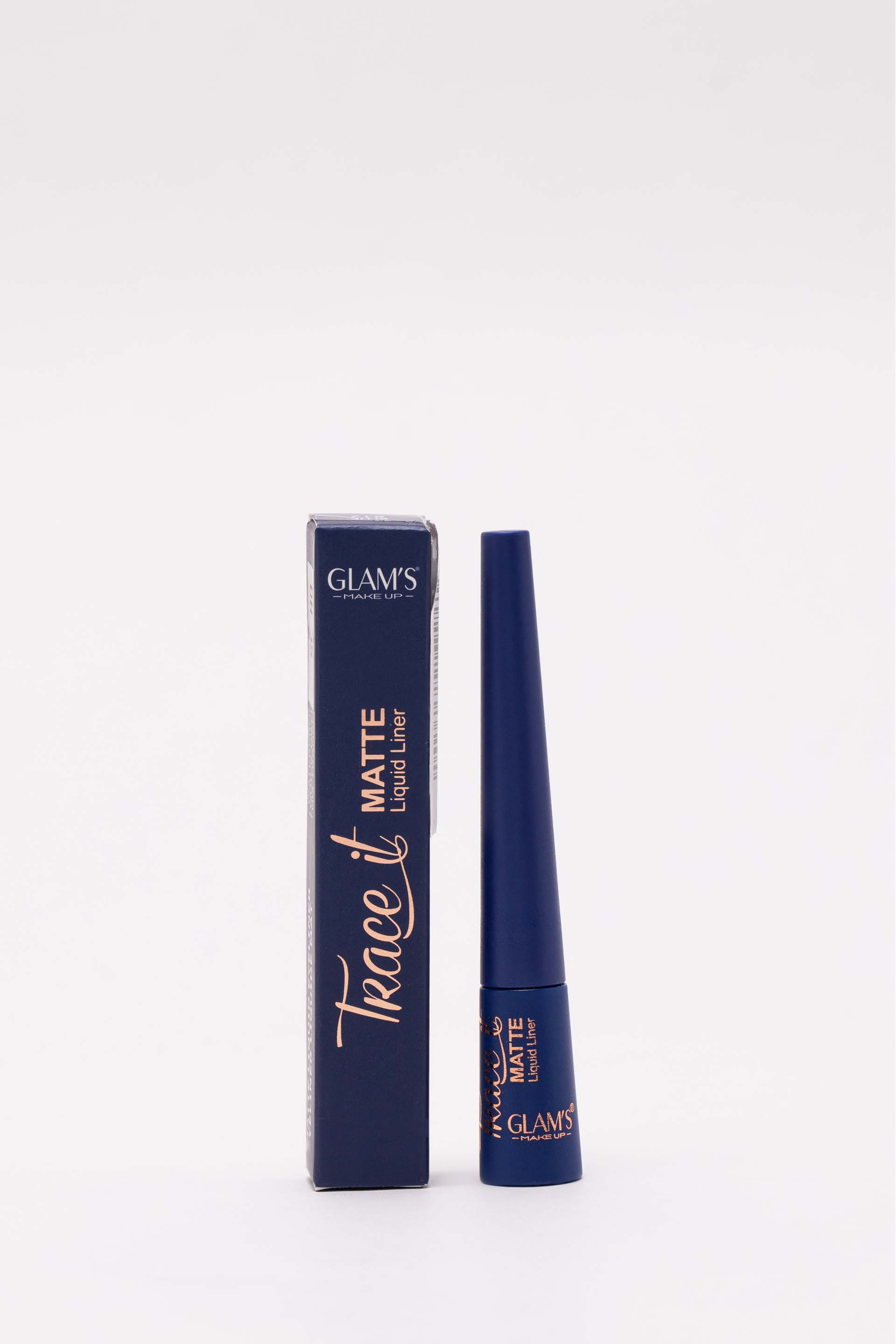 Glam's Trace It Matte Liquid Eyeliner, Blue 812