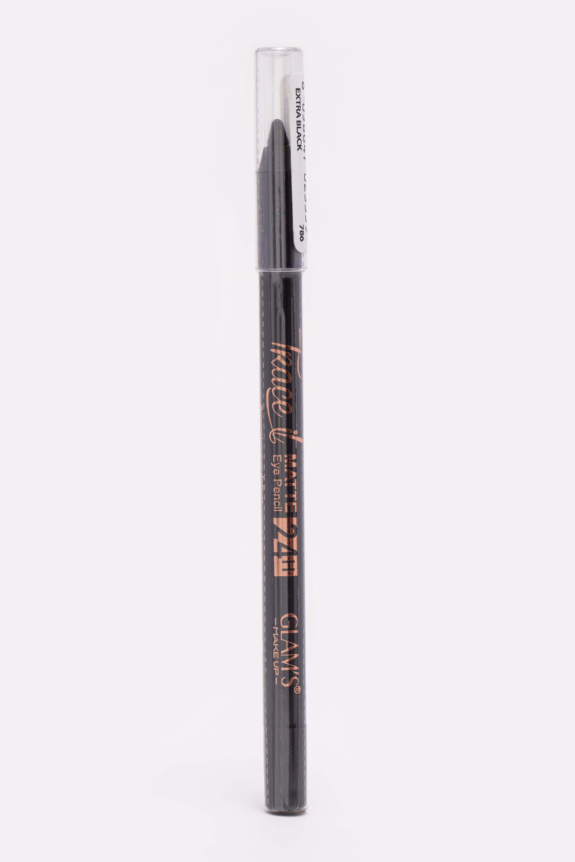Glam's Trace It 24h Matte Eye Pencil, Extra Black 786