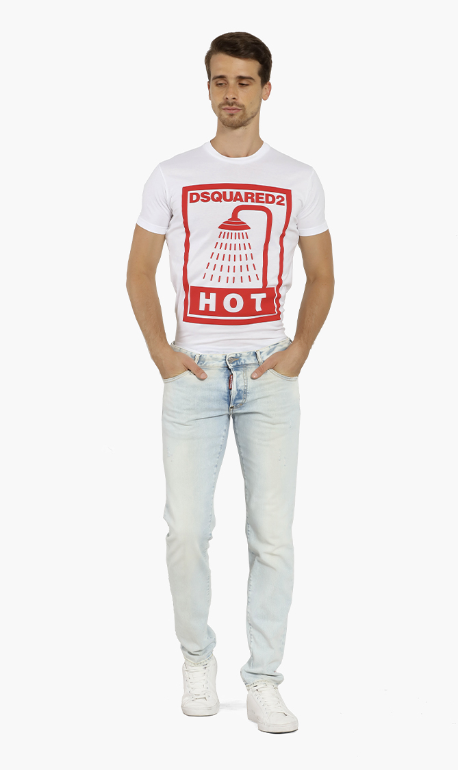 Dsquared2 Slim Fit Buttoned-fly Jeans