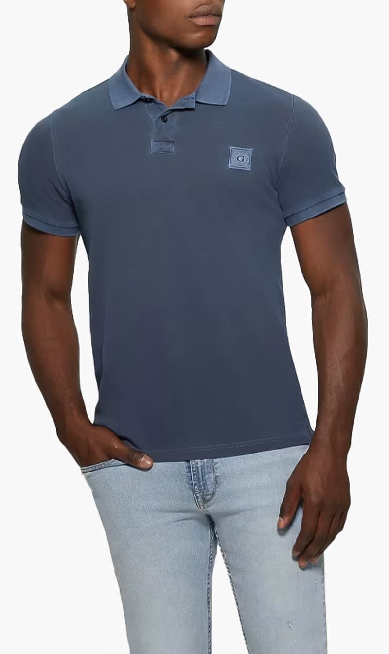 Guess Blue Eco Washed Polo for Men
Guess Blue Eco Washed Polo for Men
