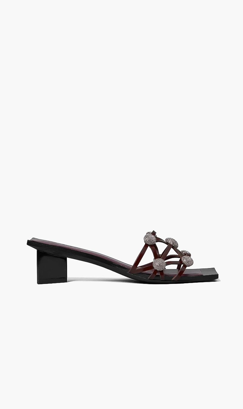 Tory Burch Brown Crystal Bobble Heeled Mule Sandal for Women | The Deal Outlet
Tory Burch Brown Crystal Bobble Heeled Mule Sandal for Women | The Deal Outlet