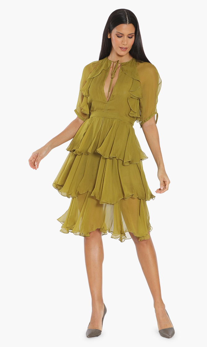 Dsquared2 Plain Ruffled Dress