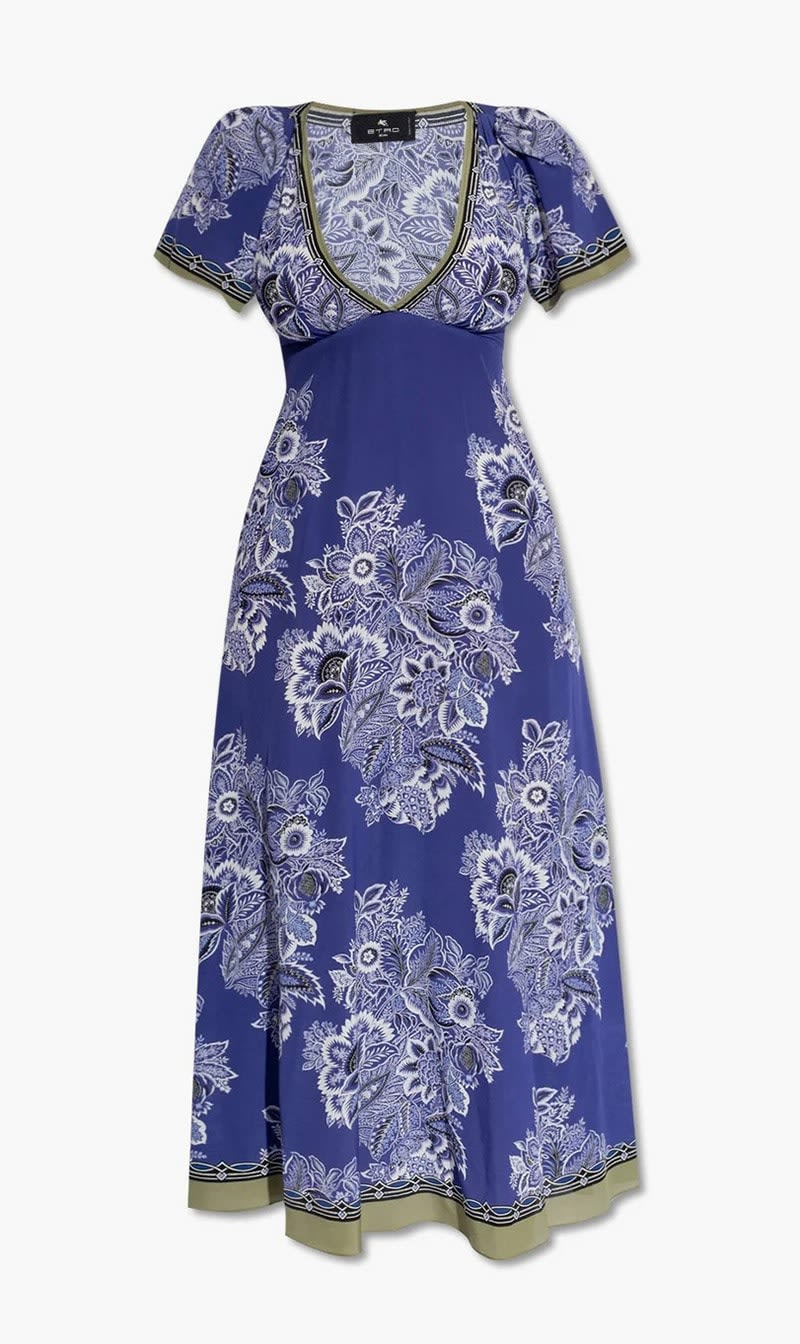 Etro Multi-color Floral Printed V-neck Midi Dress for Women | The Deal Outlet
Etro Multi-color Floral Printed V-neck Midi Dress for Women | The Deal Outlet