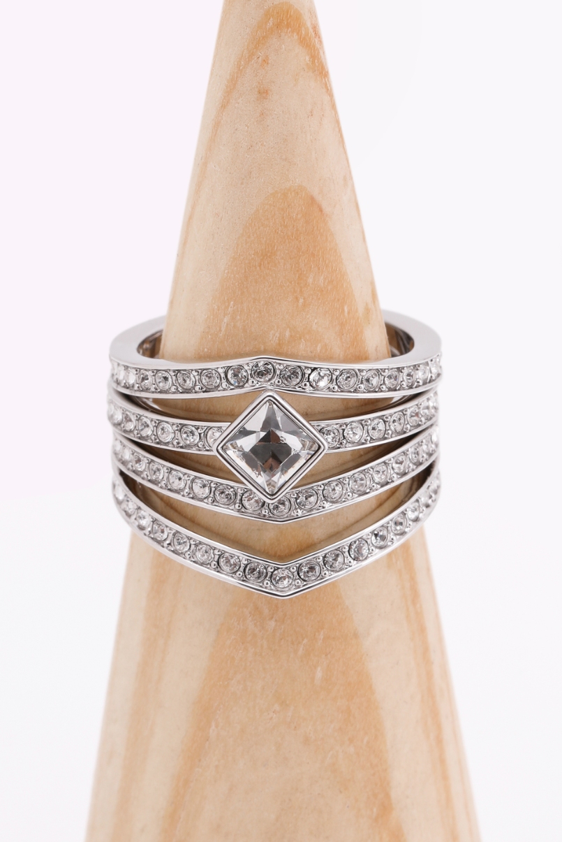 SWAROVSKI Alpha Silver Ring Set, 52mm