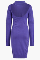 OPEN BACK RHINESTONE KNITDRESS