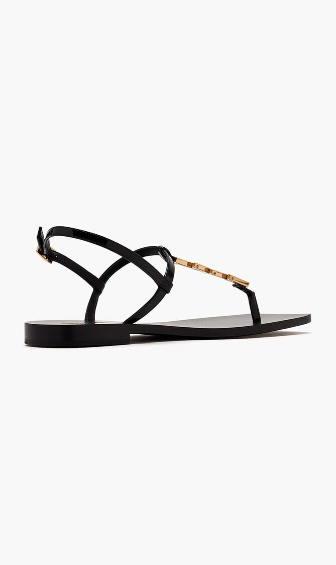 FLAT SANDAL T.10 PATENT CALF LEATHER