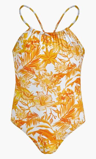 Tahiti Flowers One Piece Swimsuit