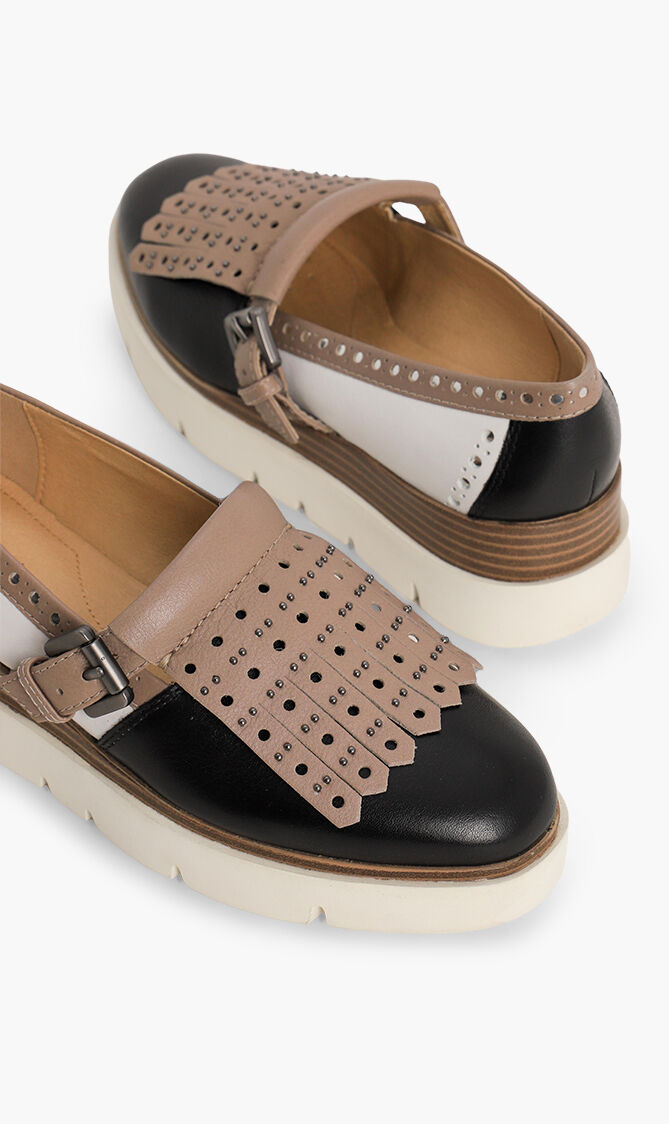 Kattilou Colorblock Leather Slip-On