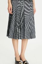 Pleated Silk Skirt