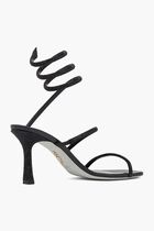 BLACK SATIN/JET STRASS