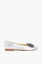 SILVER BOW BALLET PUMP
