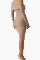 Giada Long Sleeve Off Shoulder Dress