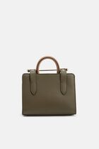 NANO TOTE TRI LEATHER KHAKI/CARAMEL/DIAMOND