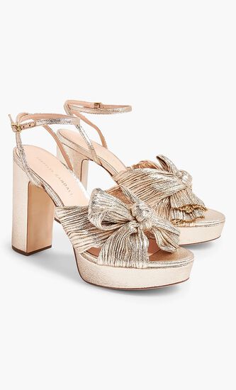 Natalia Pleated Platform Sandal