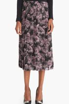 Printed Pleated Silk Skirt