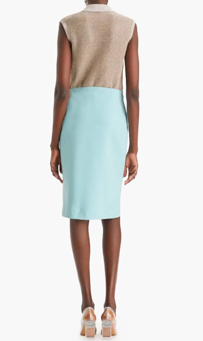 Embossed Sweater Skirt