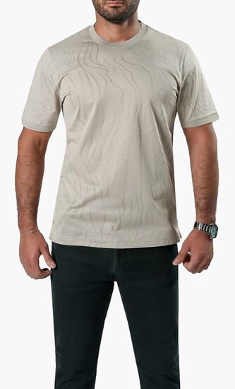 ANGELO KAHELERCERIZED TSHIRT BEIGE VM 7014