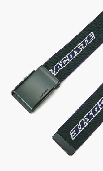 Contrast Branded Canvas Belt