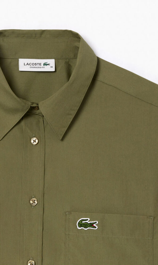 Oversized Fit Cotton Poplin Shirt