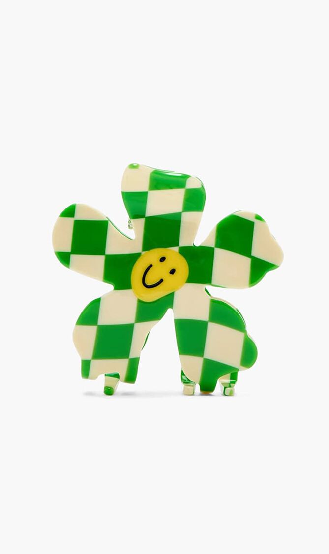 EMS ACCESORIES HAIR CLAWS DAISY GREEN