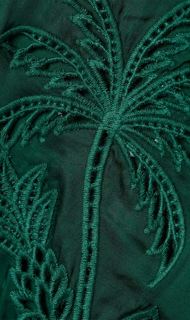 Floral Embroidered Skirt