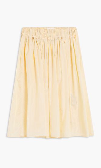 Silk And Nylon Canvas Skirt
