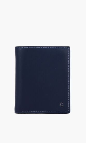 Metal Logo Bi-Fold Wallet