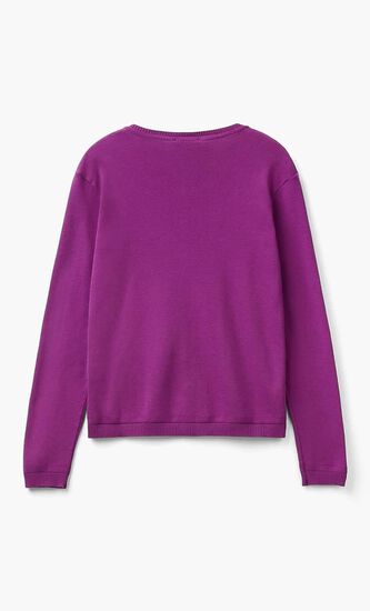 Jersey Cardigan Sweater