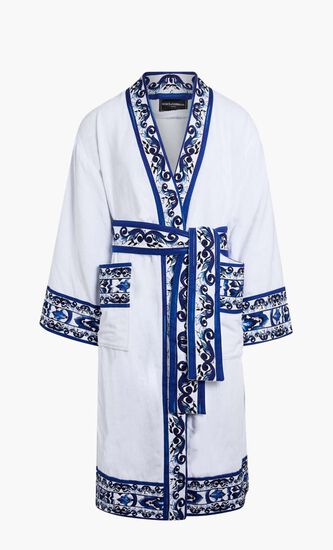 DGA MEDITERRANEAN BLUE BATHROBE