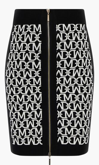 Allover Jacquard Pencil Skirt